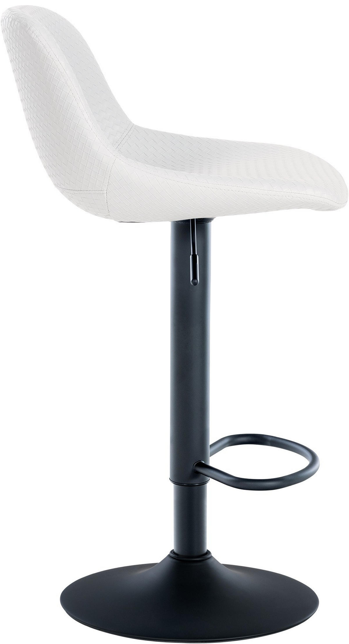 BARHOCKER Loft 79-103 cm weiß - Weiß, Metall (43/79/49cm) - furnicato