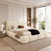 POLSTERBETT AURIO Bettkasten Lattenrost 140x200 Creme - Creme, Holz (140/200cm) - Furnistar