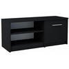 FERNSEHKOMMODE BODO 1D Schwarz 98/35/42 cm - Schwarz, Holzwerkstoff (98/42/35cm) - Matkam Möbel
