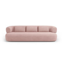 SOFA Jenny aus Boucle puderrosa 4 Sitzplätze - Altrosa, Textil (90/73/226cm) - Micadoni