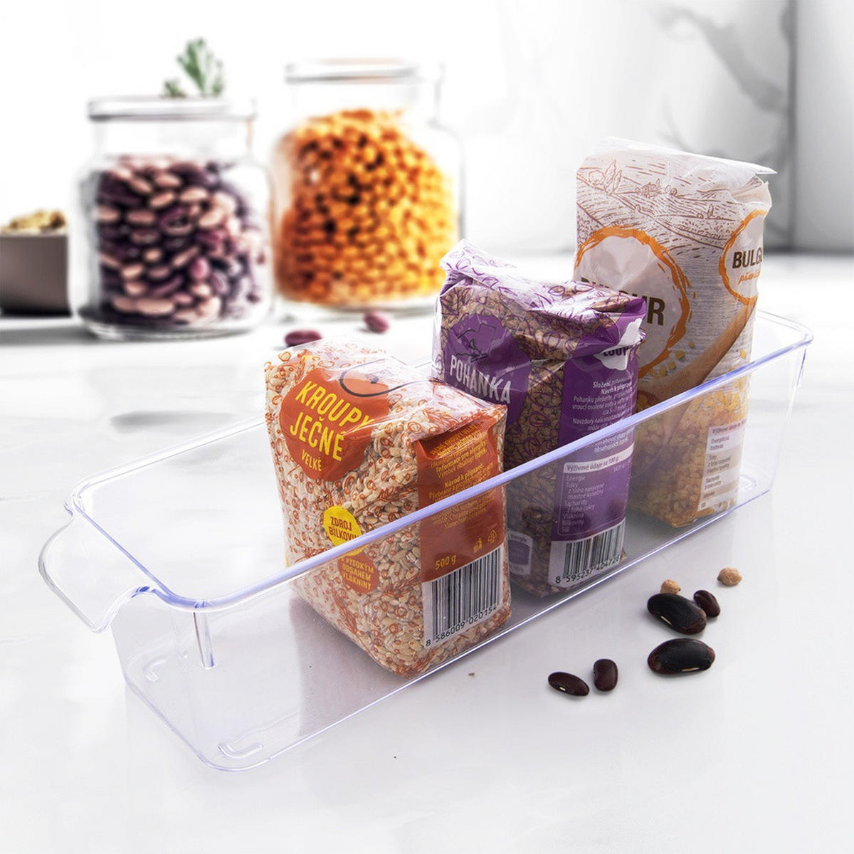KÜHLSCHRANK-ORGANIZER 32,5 x 10 x 7,5 cm - Transparent, Kunststoff (32/7.5/10cm) - Orion 