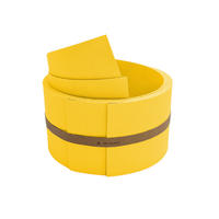 SICHTSCHUTZSTREIFEN Premium Halbe Set Einzelstreifen Gelb 2,55m - Gelb, Kunststoff (255/9.5cm) - ZAUN|ZU