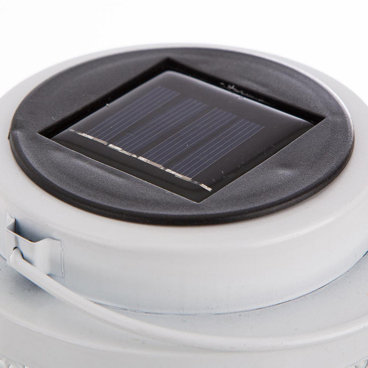 LED AUSSENLEUCHTE Metall Weiß Orientalisch 4er Set - Weiß, Metall (13/18/13cm) - Nowa