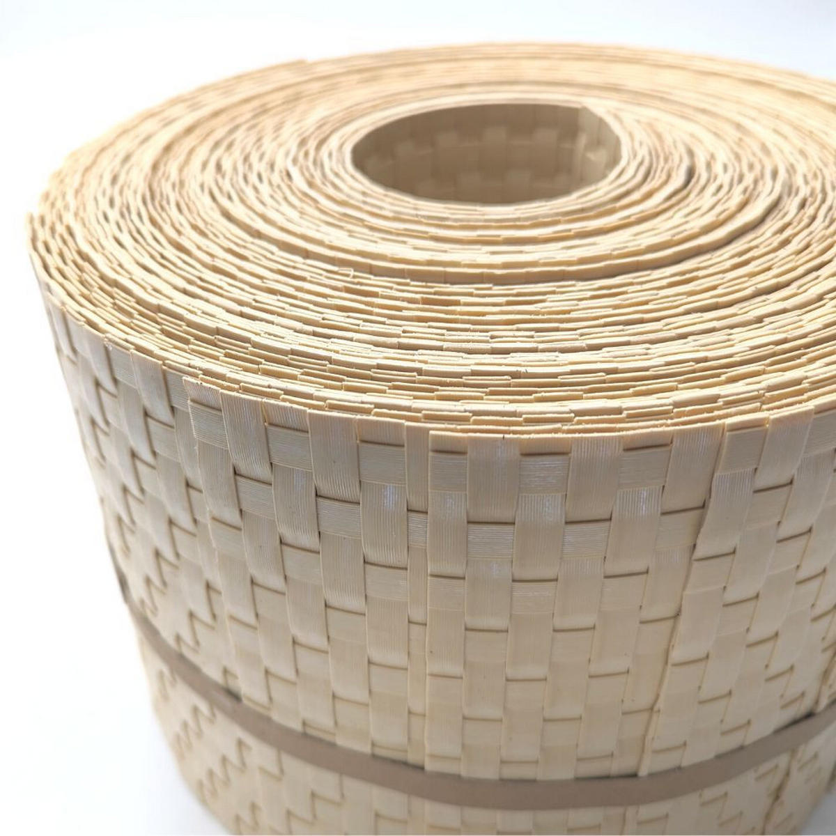 SICHTSCHUTZSTREIFEN Rattan für Doppelstabmatten UV-beständig Beige 10x 2,55m - Beige, Kunststoff (2550/19cm) - ZAUN|ZU