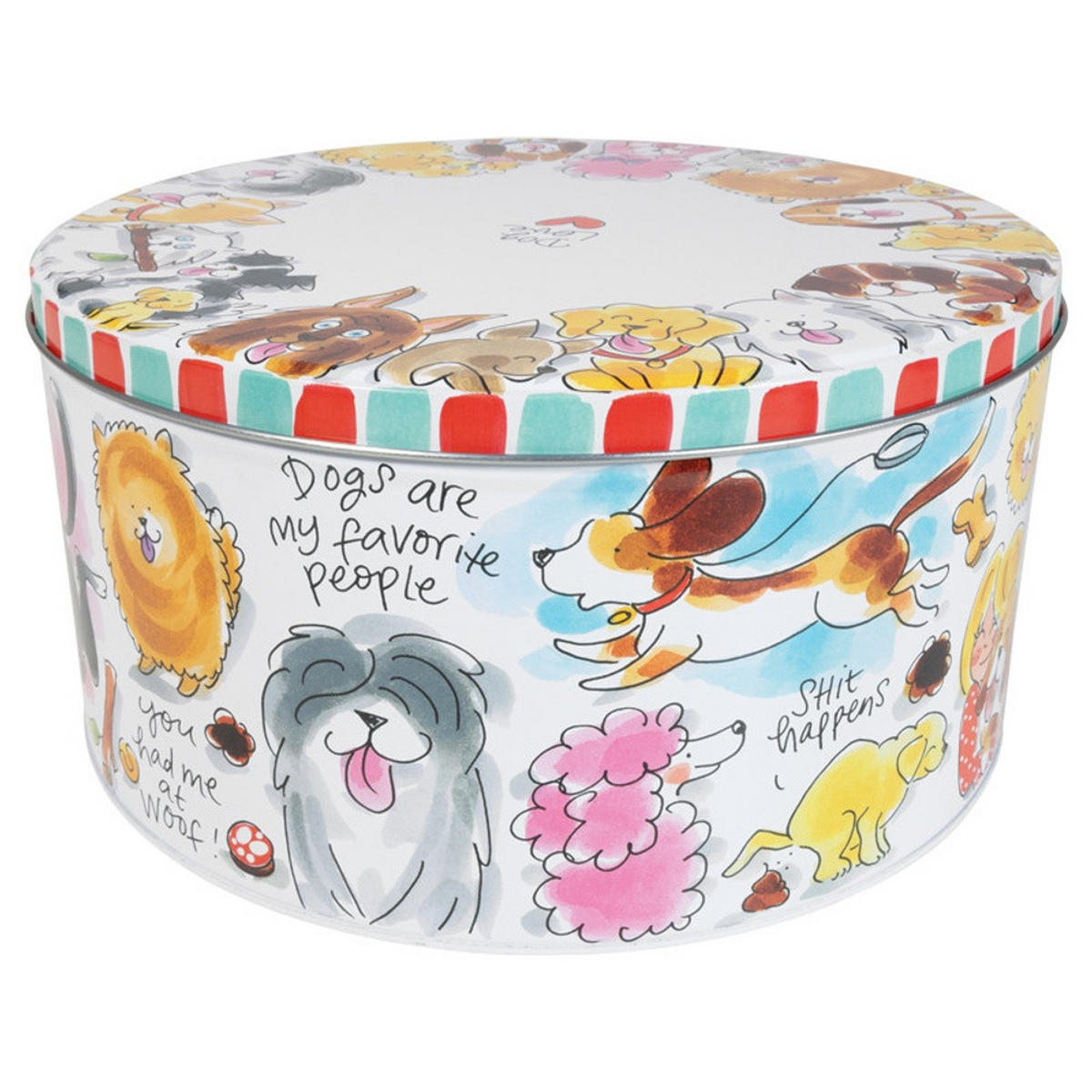 DOSEN Hund in Bunt - 24cm - Multicolor, Metall (24/12/24cm) - Blond Amsterdam