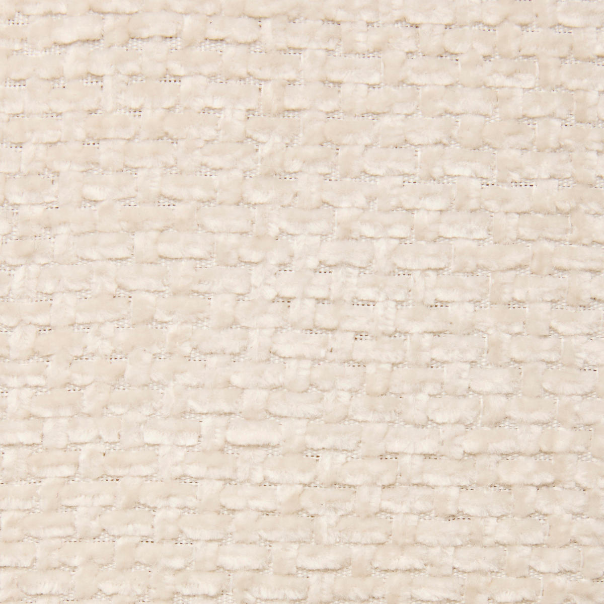 HOCKER aus Chenille Spolo 39/38/38 cm - Weiß, Textil (38/38/39cm) - Atmosphera Createur d´interieur