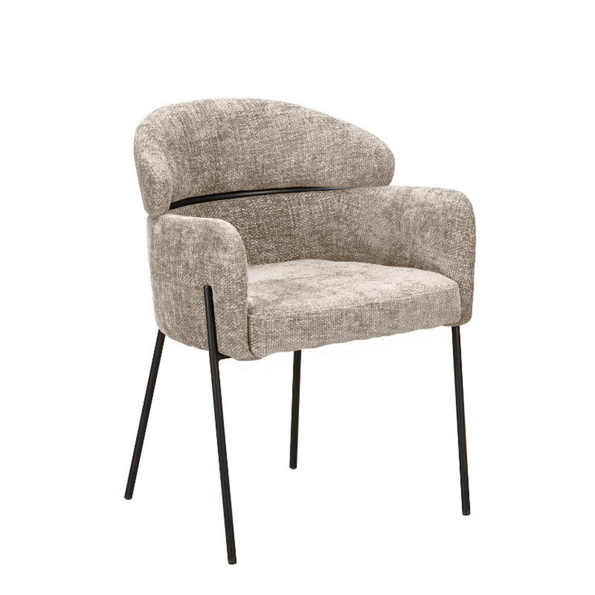 ESSZIMMERSTUHL Otis Beige 60,5/74,5/55 cm - Beige, Textil (74/55/60cm) - Starfurn