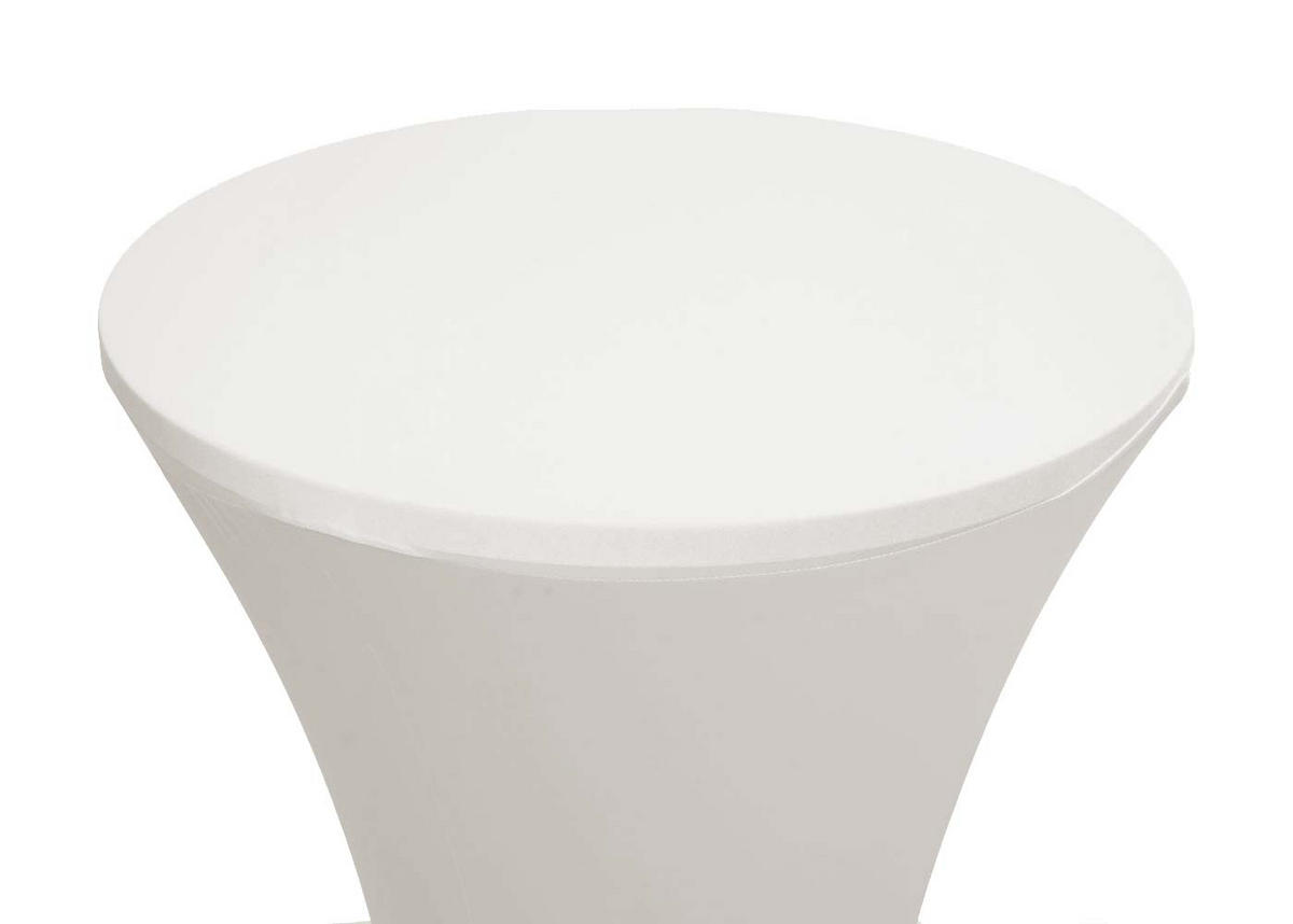 STEHTISCHHUSSE Cremeweiß - Creme, Textil (60/60cm) - MCW