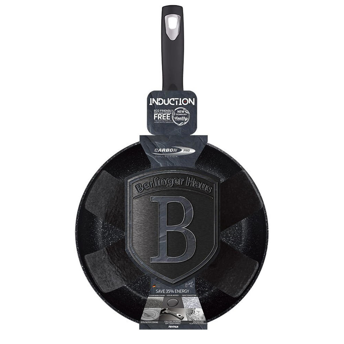 PFANNE Schwarz 24/24/4.8 cm BH6889 - Schwarz, Metall (24cm) - Berlinger Haus