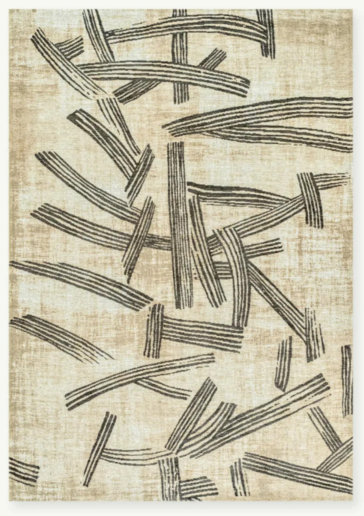 TEPPICH modern Flachgewebe KATANA Beige 170 x 240 cm - Beige, Textil (170/240cm) - Novatrend