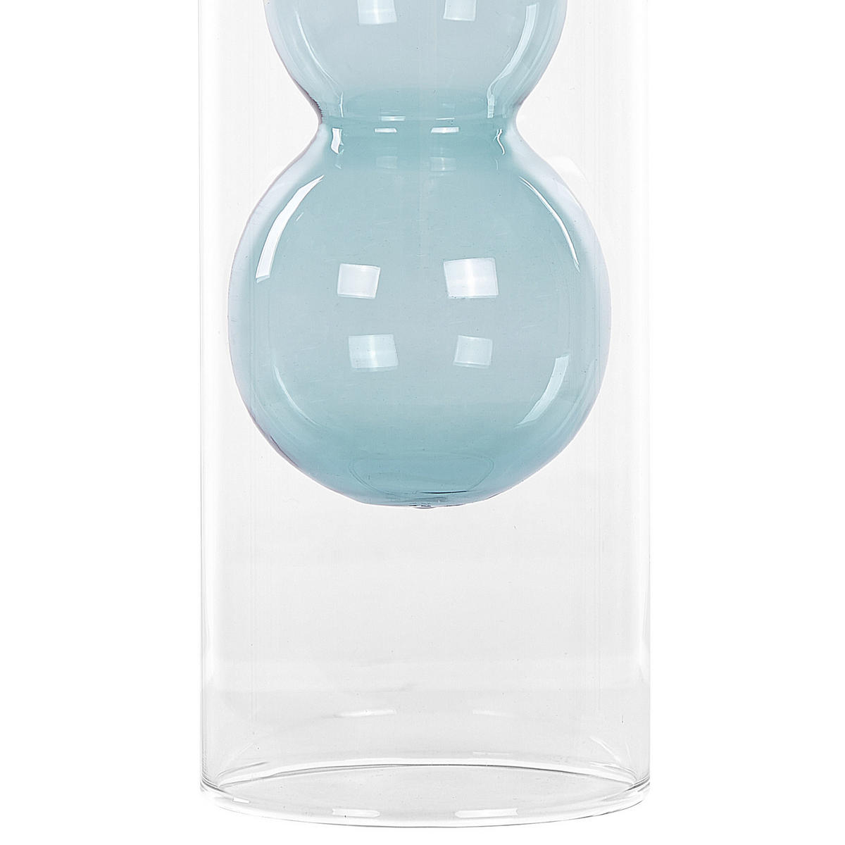 BLUMENVASE Glas transparent Kalochi - Transparent, Glas (27cm) - Beliani