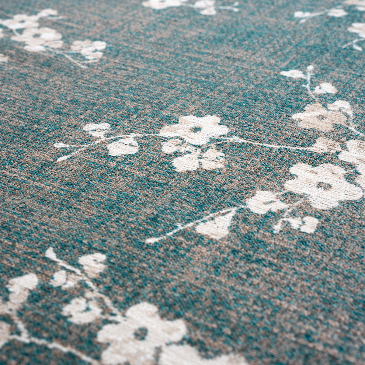 TEPPICH Lake Blue Sakura 240/340 cm - Blau, Textil (240/340cm) - Louis De Poortere