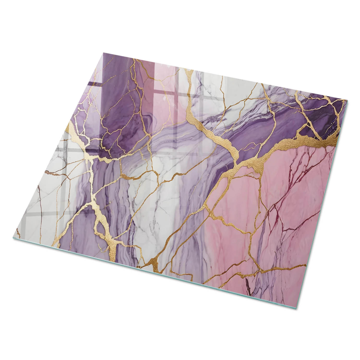 ArtPrintCave Glasplatte Weiß 80x60x0.4 cm