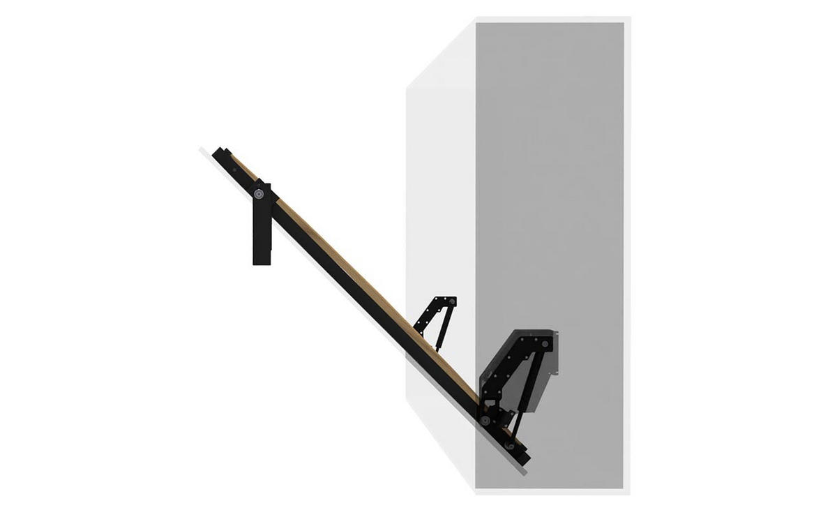 SCHRANKBETT Morphy Einbaubares 200x140 Horizontal - Weiß, Holz (200/140cm) - WallBedKing