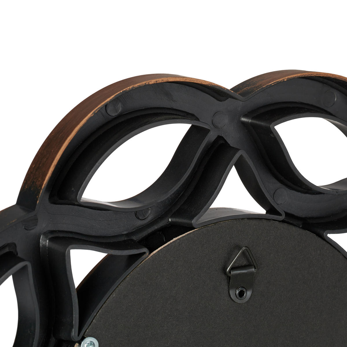 3XZRKADLÁ - zlatá, plast/sklo (25/25/2.5cm) - Relaxdays