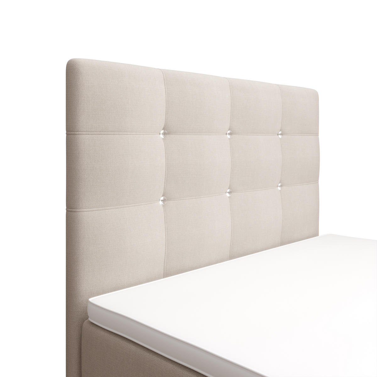 BOXBETT KLEO mini 120x200, mit Matratze H3 und Topper, Cosmic 10 - Beige, Holz/Kunststoff (120/200cm) - Bedante