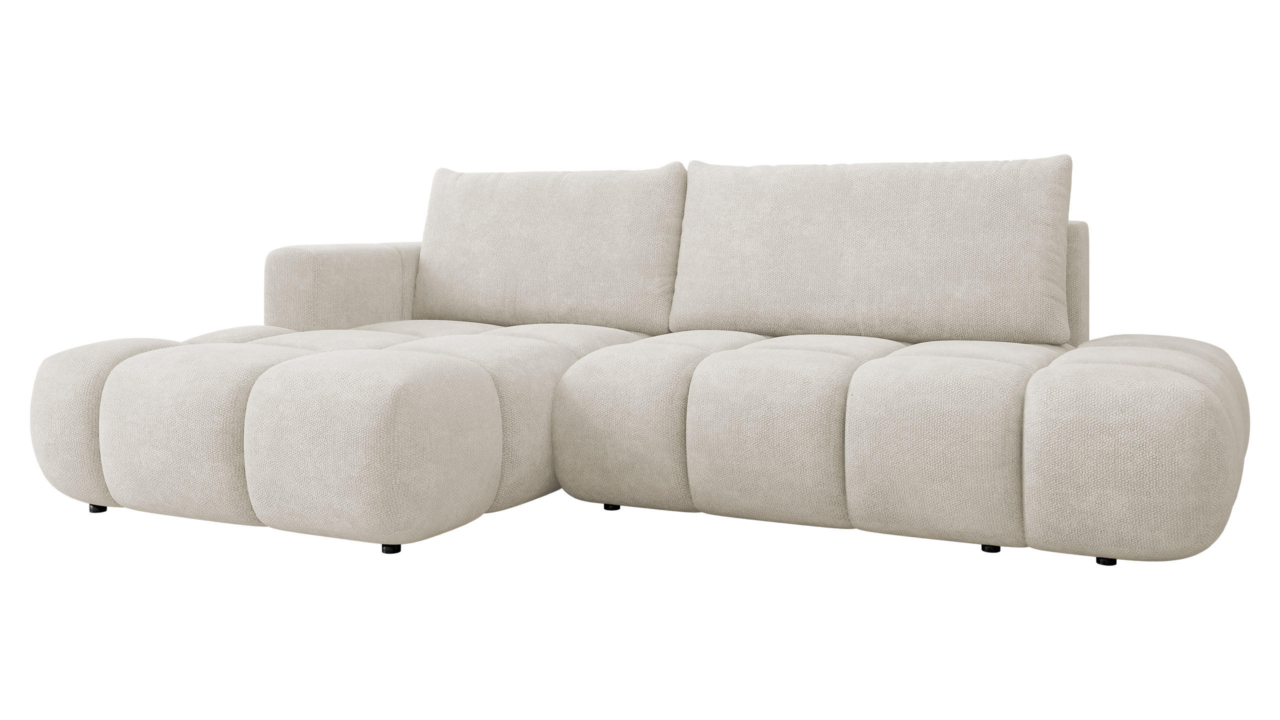 Mirjan24 Ecksofa Creme 283x166 cm