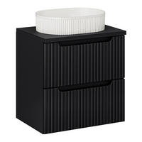 WASCHTISCH Newport-56 - Schwarz, Holzwerkstoff (60/71/40cm) - Lomado