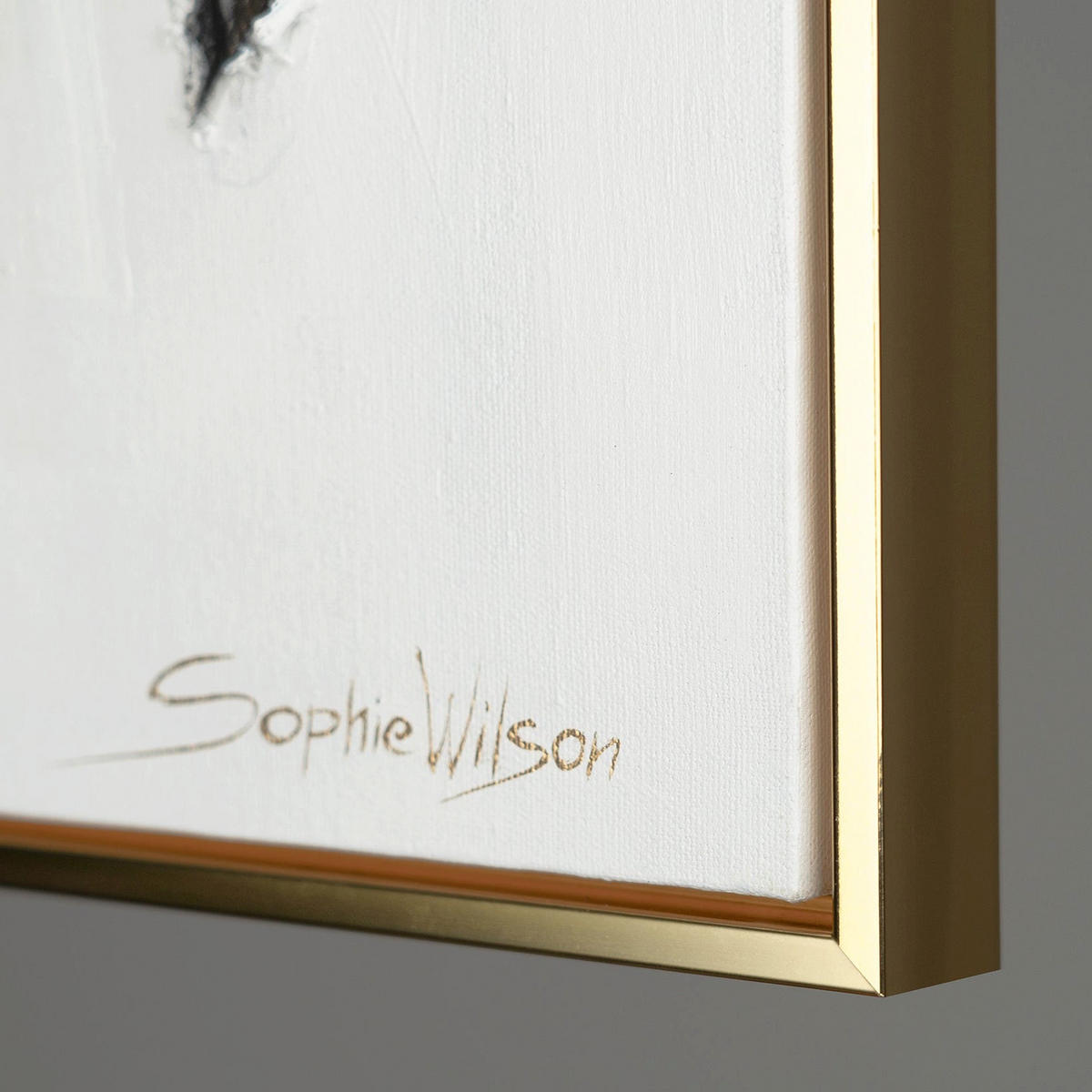 GEMÄLDE Stadtrhythmen Schattenfugenrahmen Gold 60x40 cm - Goldfarben, Holz (60/40cm) - YS-art gallery