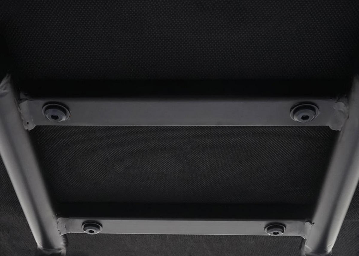 BARHOCKER mit Lehne Sitzhöhe 75cm Fußablage Stahl Stoff/Textil Grau-braun - Grau, Textil/Metall (41/111/51cm) - PROREGAL