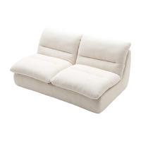 SOFA Nuvia Doppel 2-Sitzer - Weiß - Weiß, Textil (160/73/100cm) - COCO Living