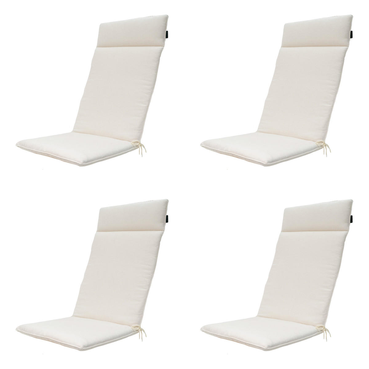 GARTENSTUHLKISSEN Naples 120/50 cm 4er-Set - Beige, Textil (50/8/120cm) - Madison