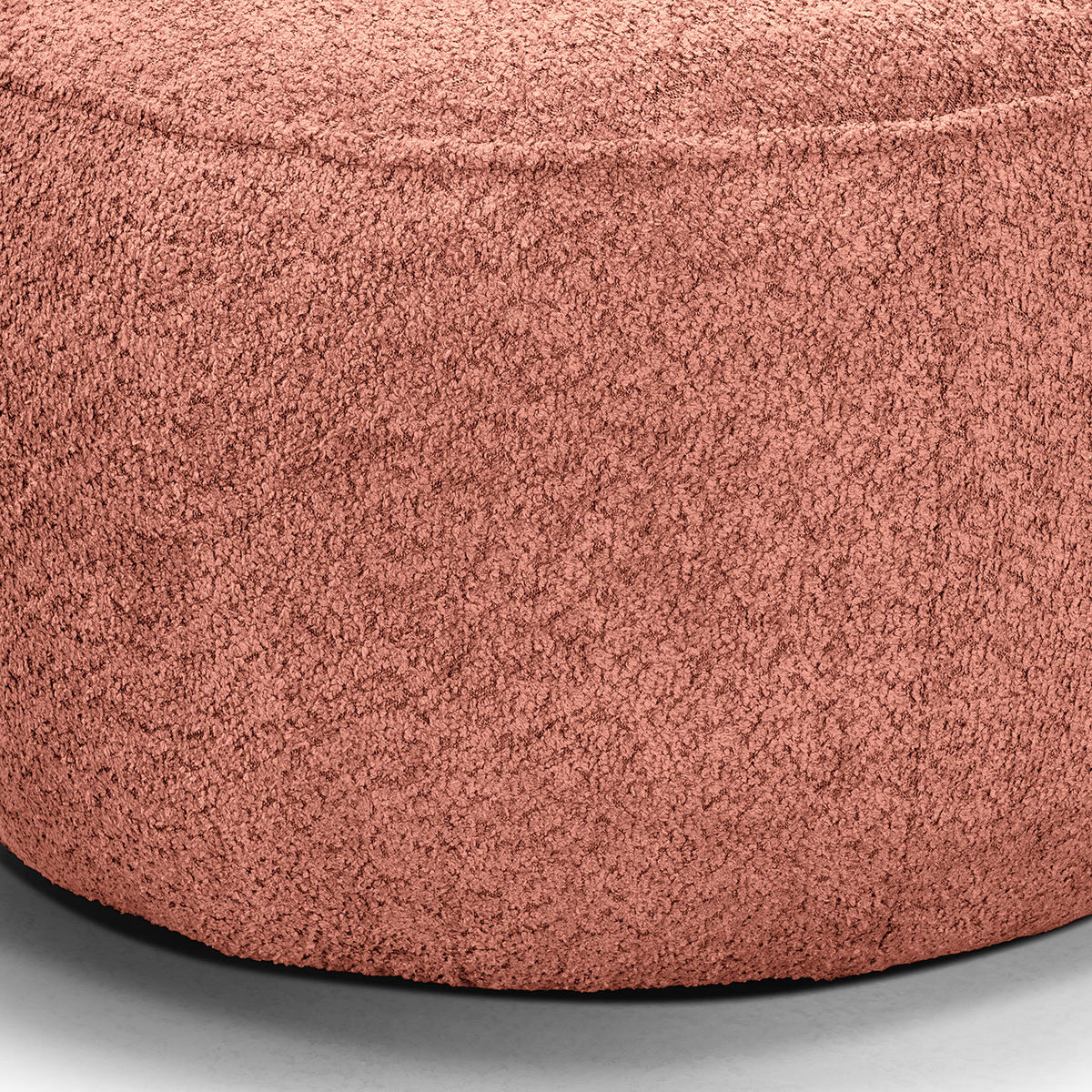 POLSTERHOCKER - Schwarz/Rosa, Kunststoff/Textil (59/45/59cm) - home24