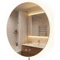 BADSPIEGEL Genf 60 cm 60x3x60cm Glas Klarglas Badezimmerspiegel - Klar, Glas (60/60/3cm) - DELUKE
