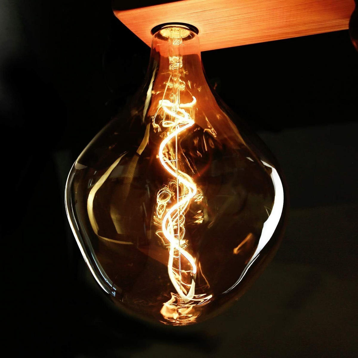 LED-LEUCHTMITTEL Altena II 27/17.5/17.5cm - Braun, Glas (17.5/17.5cm) - Nettlife