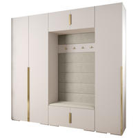 GARDEROBEN-SET 236,7/250/47 - Kaschmir/Goldfarben, Holz/Kunststoff (250/236.7/47cm) - Abiks Möbel
