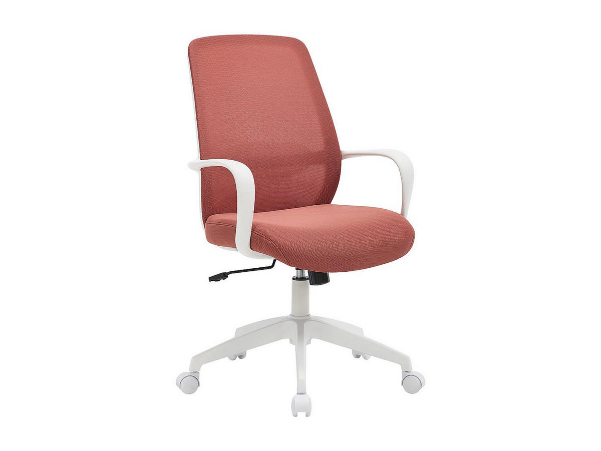BÜROSTUHL ohne Armlehnen - 60.5 x 61.5 - stoff - terracotta, weiß Vatista - Weiß, Textil (60.5/103/61.5cm) - Vente-Unique