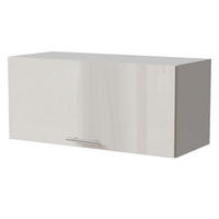 KLAPPHÄNGESCHRANK Brerra W4B/80 Weiß / RAL 9001 creme Hochglanz 80 / 32,5 / 36cm mit Blum Aventos Klappenbeschlag - Creme/Weiß, Holz/Holzwerkstoff (80/36/32.5cm) - Feldmann-Wohnen
