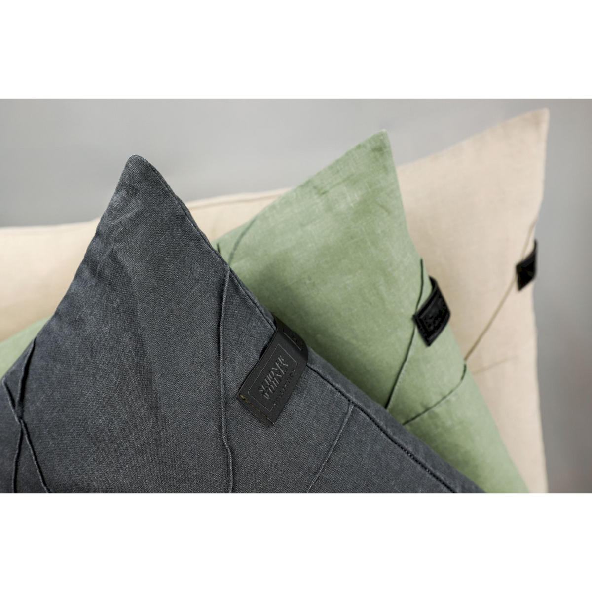 ZIERKISSENHÜLLE PLEAT - Anthrazit, Textil (45/45cm) - Schöner Wohnen