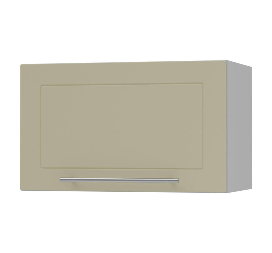 KLAPPHÄNGESCHRANK Kvantum W4B/60 Vanille Matt / Grau Matt 60 / 32,5 / 36cm - Creme/Grau, Holz/Holzwerkstoff (60/36/32.5cm) - Feldmann-Wohnen