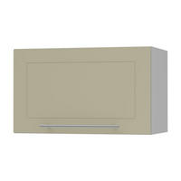 KLAPPHÄNGESCHRANK Kvantum W4B/60-AV Vanille Matt / Grau Matt 60 / 32,5 / 36cm - Creme/Grau, Holz/Holzwerkstoff (60/36/32.5cm) - Feldmann-Wohnen