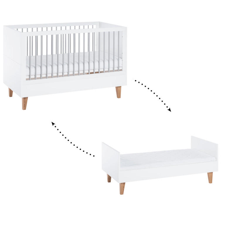 BABYZIMMER 3-teilig schwarz - Schwarz, Holzwerkstoff (144.5/97/75cm) - Petits-meubles