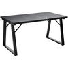 ESSTISCH in Holz, Metall 140/80/75cm - Schwarz, Holzwerkstoff (80/140/75cm) - HOMAVO