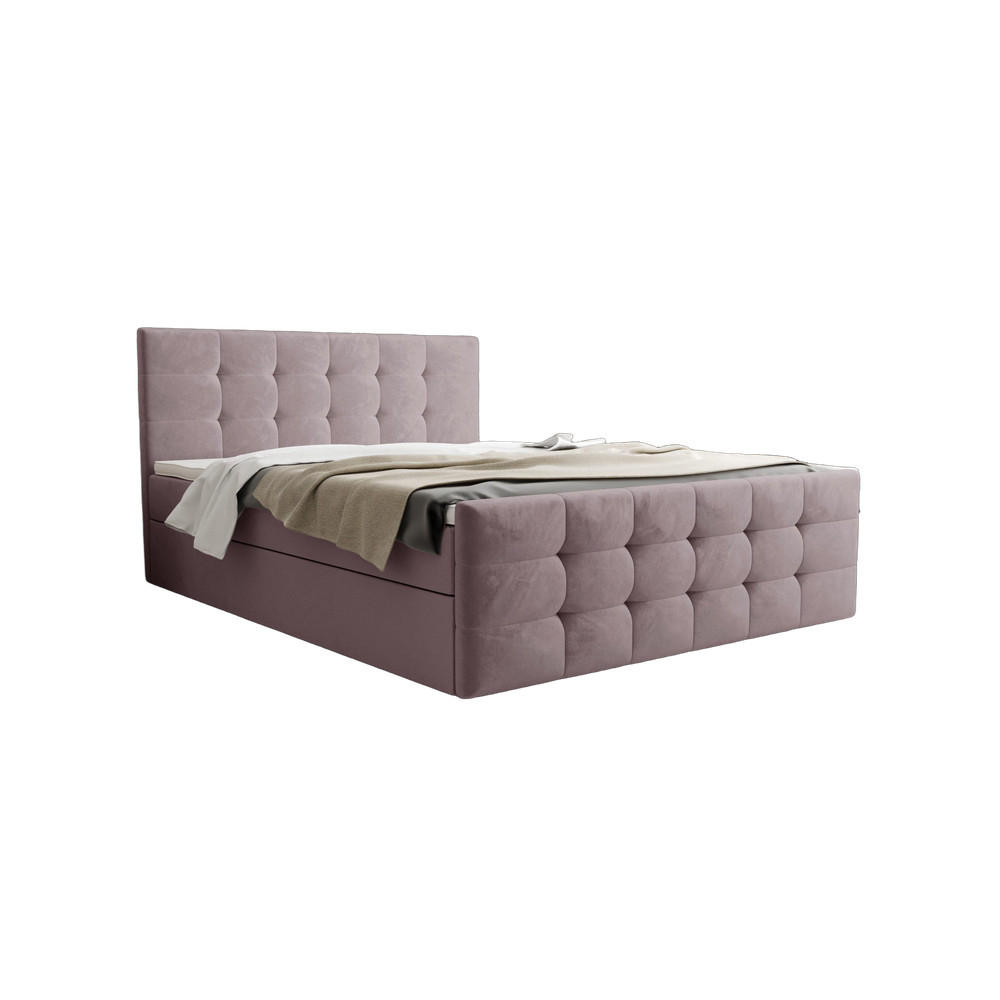 BOXBETT Coria III Rosa 180x200 cm - Rosa, Textil (180/200cm) - B&B Home
