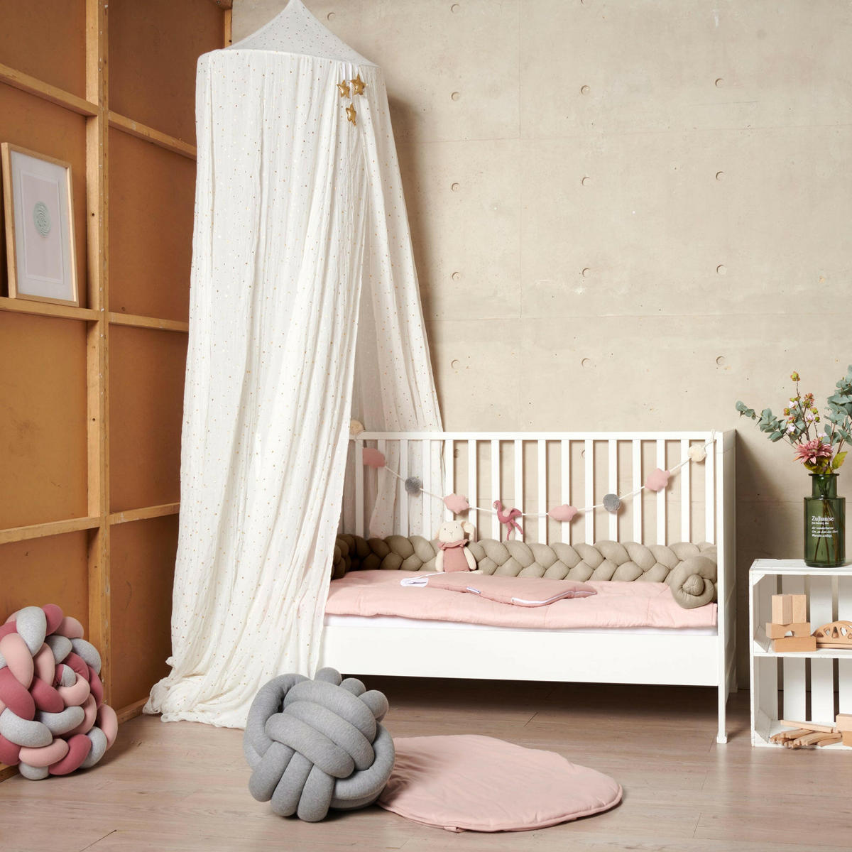 BETTSCHLANGE geflochten Sand Strick XL - Beige, Textil (17/300cm) - nordic coast company