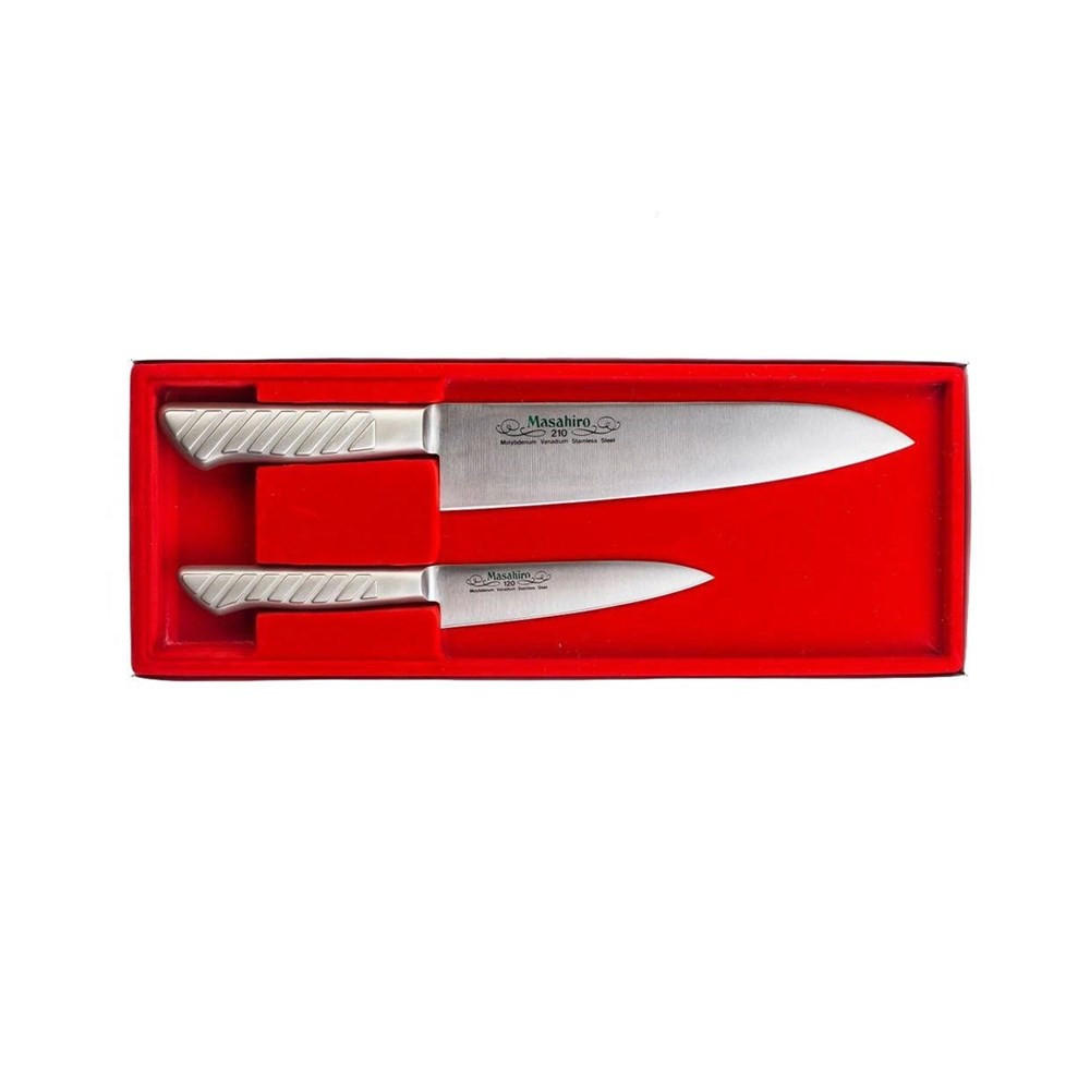 MESSERSET Silber 33.5/4.6/33.5 cm 1361102OMC - Silberfarben, Metall - Masahiro 