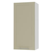 KÜCHENHÄNGESCHRANK Kvantum W4/45 Vanille Matt / Weiß Matt 45 / 32,5 / 96cm - Creme/Weiß, Holz/Holzwerkstoff (45/96/32.5cm) - Feldmann-Wohnen