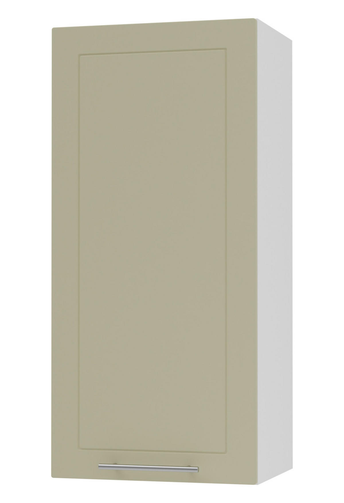 KÜCHENHÄNGESCHRANK Kvantum W4/45 Vanille Matt / Weiß Matt 45 / 32,5 / 96cm - Creme/Weiß, Holz/Holzwerkstoff (45/96/32.5cm) - Feldmann-Wohnen