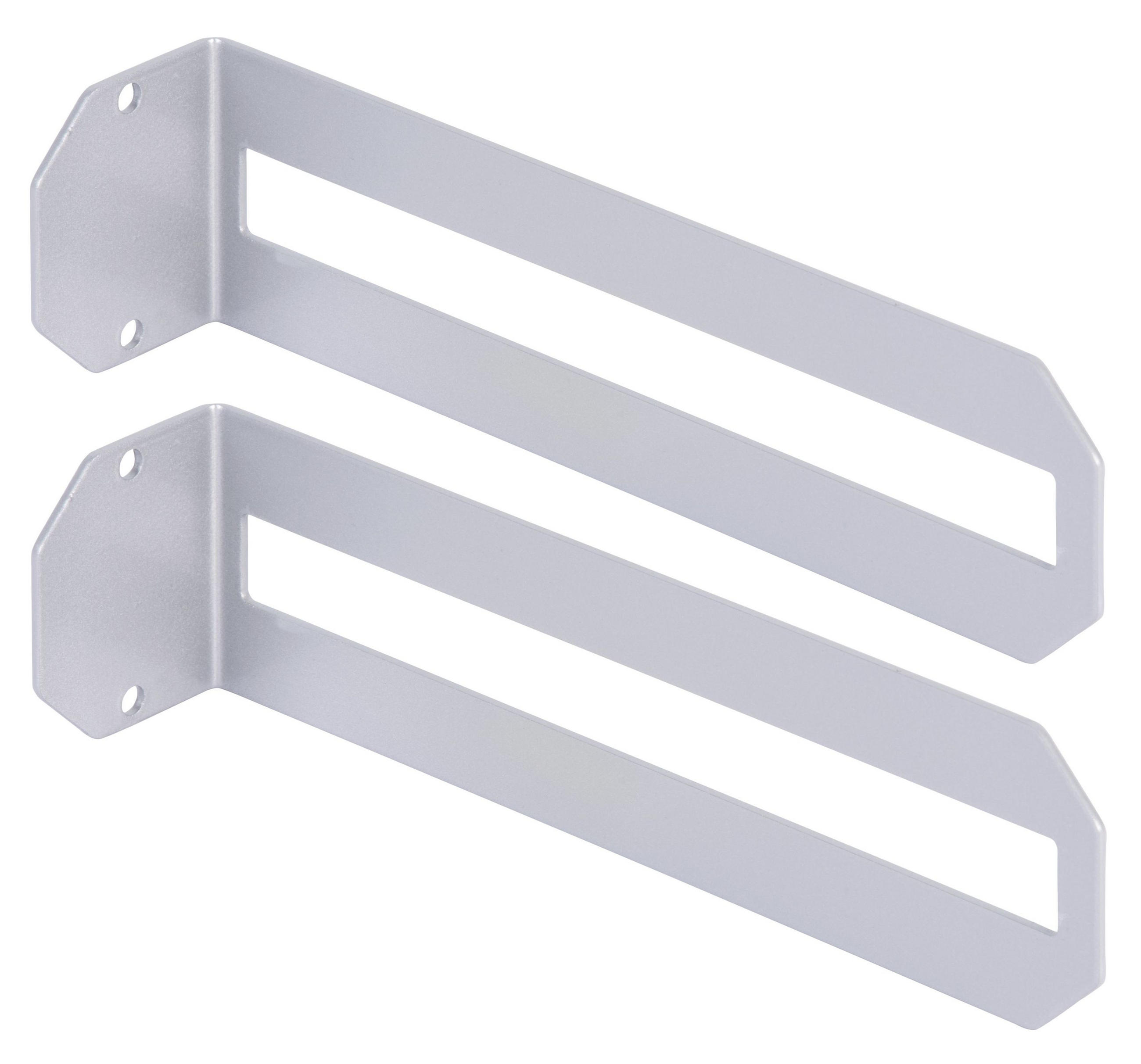 REGALTRÄGER als 2er Set Finn, Stahl in verschiedenen Trendfarben - Grau, Metall (5/6/22cm) - Alberts