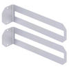 REGALTRÄGER als 2er Set Finn, Stahl in verschiedenen Trendfarben - Grau, Metall (5/6/22cm) - Alberts