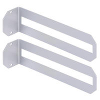 REGALTRÄGER als 2er Set Finn, Stahl in verschiedenen Trendfarben - Grau, Metall (5/6/22cm) - Alberts