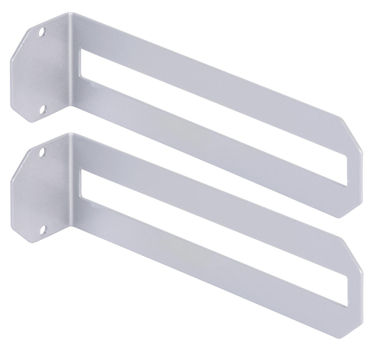 REGALTRÄGER als 2er Set Finn, Stahl in verschiedenen Trendfarben - Grau, Metall (5/6/22cm) - Alberts