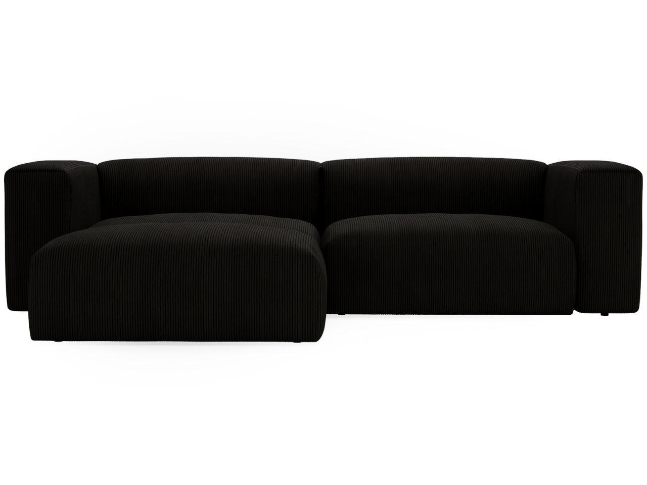 ECKSOFA Landi Schwarz Links - Schwarz, Kunststoff/Textil (180/240cm) - Graingold