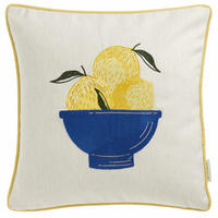 ZIERKISSENHÜLLE LEMONS - Gelb, Textil (38/38cm) - Tom Tailor