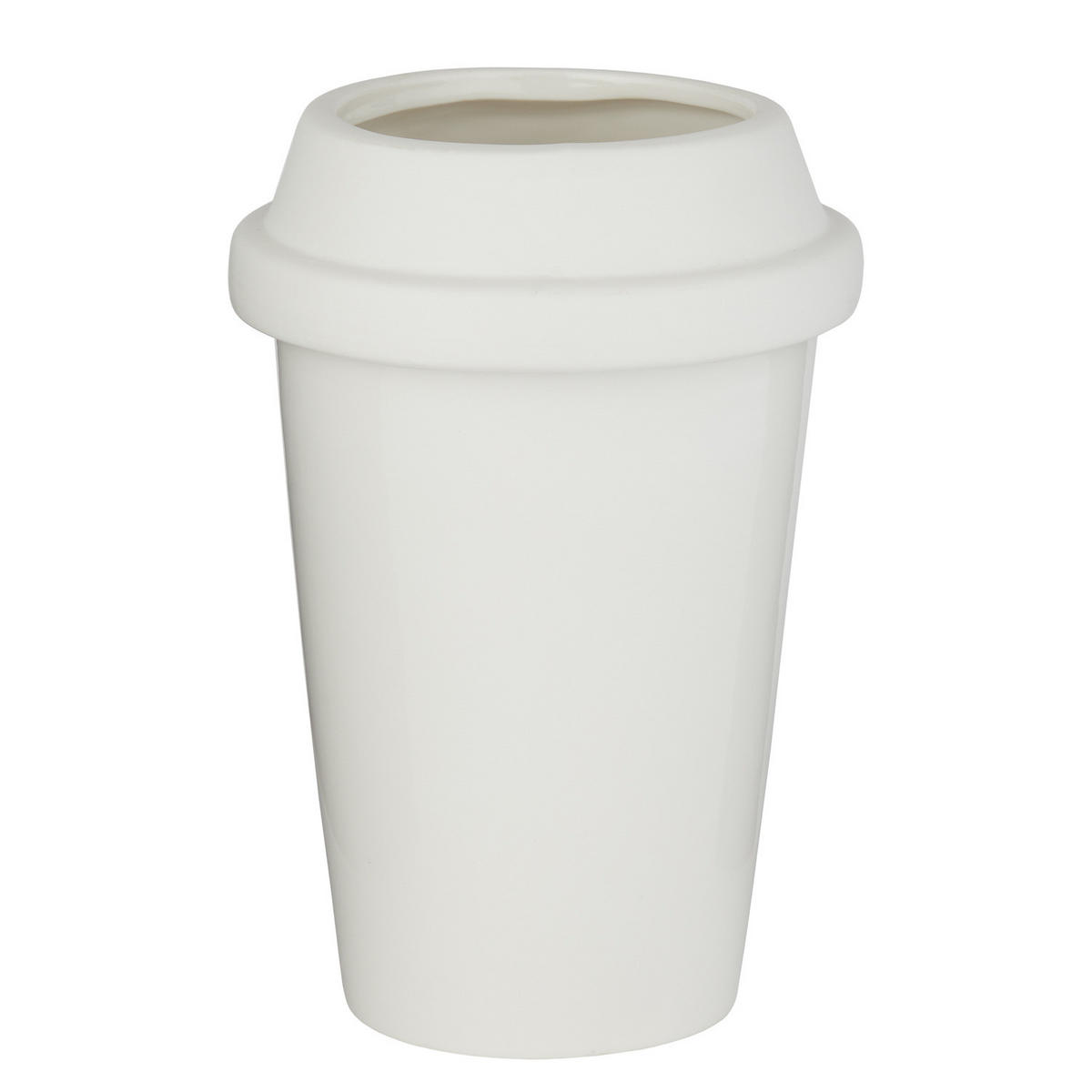 VASE Coffee Lover - Weiß, Keramik (20cm) - Butlers