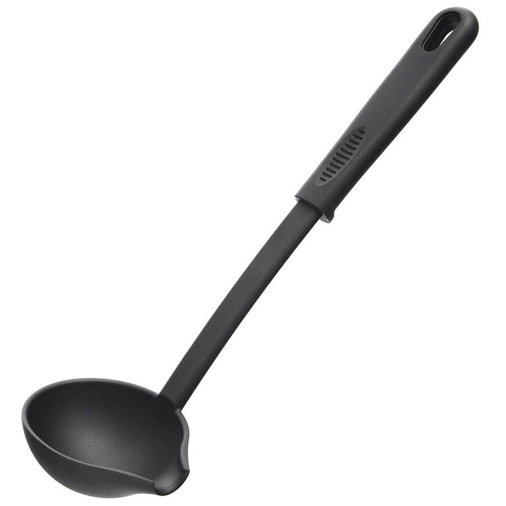 BLACKLINE SCHÖPFKELLE MIT AUSGIESSER 60 ml 29 cm Schwarz - Schwarz, Kunststoff (29cm) - Orion 